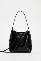 DOUBLE STRAP BUCKET BAG