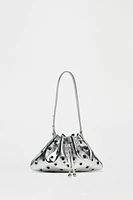 METAL GROMMETS MINI BUCKET BAG