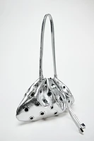 METAL GROMMETS MINI BUCKET BAG