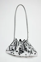 METAL GROMMETS MINI BUCKET BAG