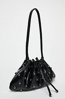 STUDDED MINI BUCKET BAG