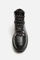 CHUNKY LACE-UP BOOTS