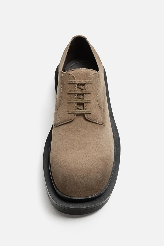 THICK SOLE LEATHER SHOE