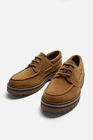 LEATHER BOAT SHOES