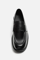 LEATHER PENNY LOAFERS