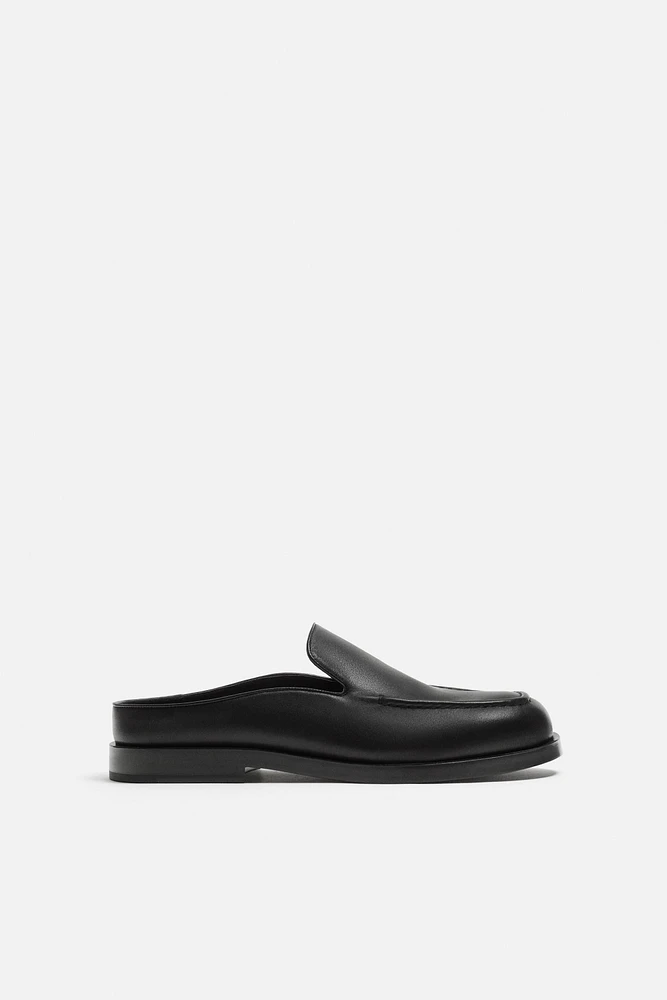 FLAT LEATHER LOAFERS