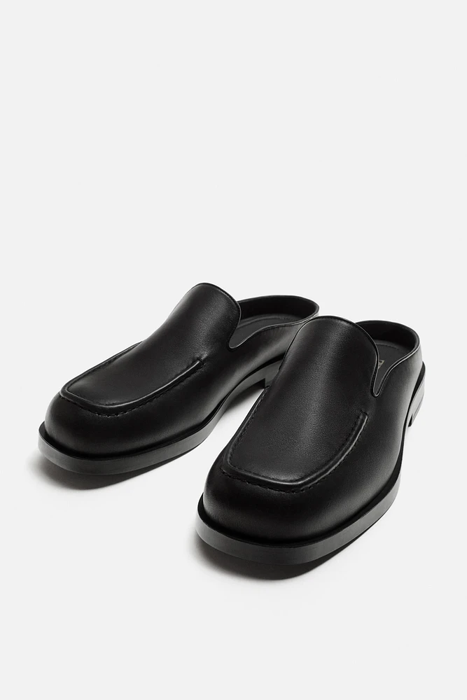 FLAT LEATHER LOAFERS