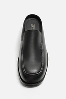 FLAT LEATHER LOAFERS