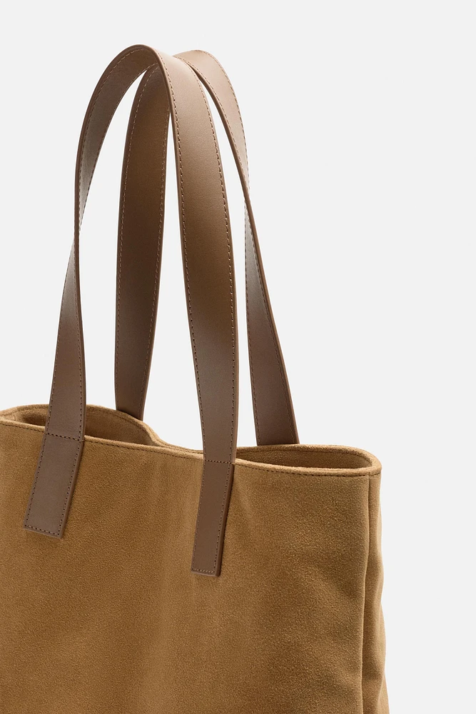 LEATHER SHOPPER BAG