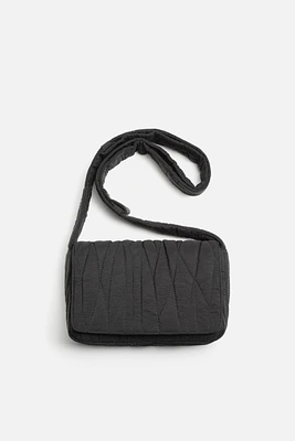 QUILTED NYLON CROSSBODY BAG