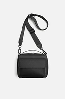 RUBBERIZED CROSSBODY BAG