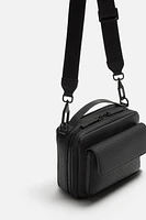 RUBBERIZED CROSSBODY BAG