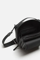 RUBBERIZED CROSSBODY BAG