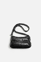 METALLIC QUILTED CROSSBODY BAG