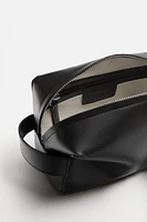 LEATHER TOILETRY BAG