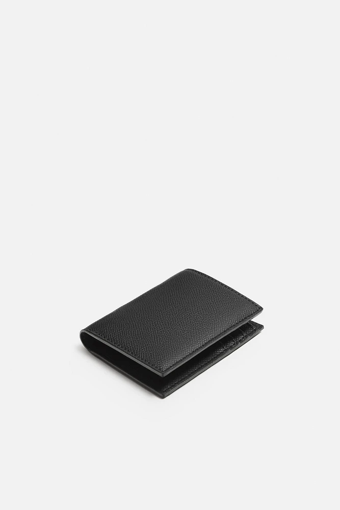 TEXTURED VERTICAL WALLET