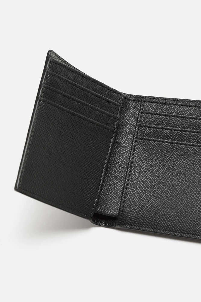 TEXTURED VERTICAL WALLET