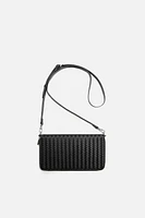 WOVEN CROSSBODY WALLET BAG