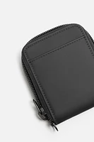 ZIPPERED RUBBERIZED WALLET