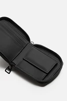 ZIPPERED RUBBERIZED WALLET