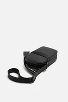 RUBBERIZED CROSSBODY BAG