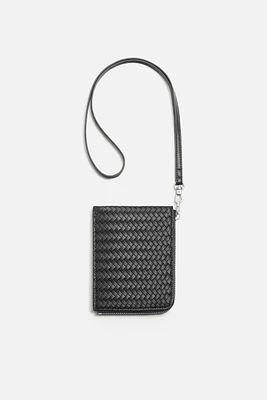 WOVEN WALLET WITH ZIPPER