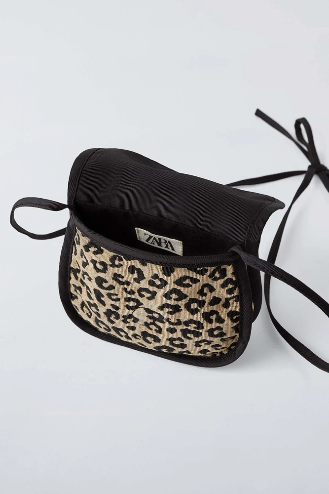 ANIMAL PRINT CROSSBODY BAG