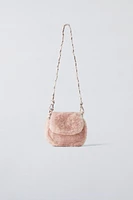 SOFT FAUX FUR CROSSBODY BAG