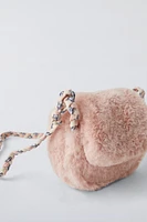 SOFT FAUX FUR CROSSBODY BAG