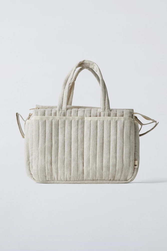 STRIPED DIAPER BAG PACK