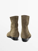 Soft flat ankle boots