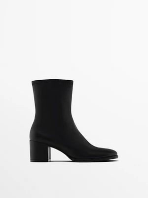 High-heel ankle boots