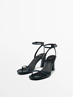 High-heel sandals with strap - STUDIO