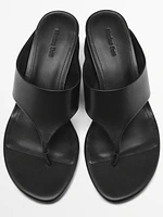 Nappa high-heel sandals