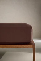 PERCALE COTTON FITTED SHEET | 11.8" THICK ( THREAD COUNT