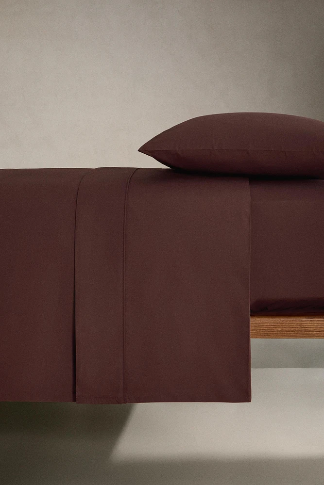 PERCALE COTTON FITTED SHEET | 11.8" THICK ( THREAD COUNT