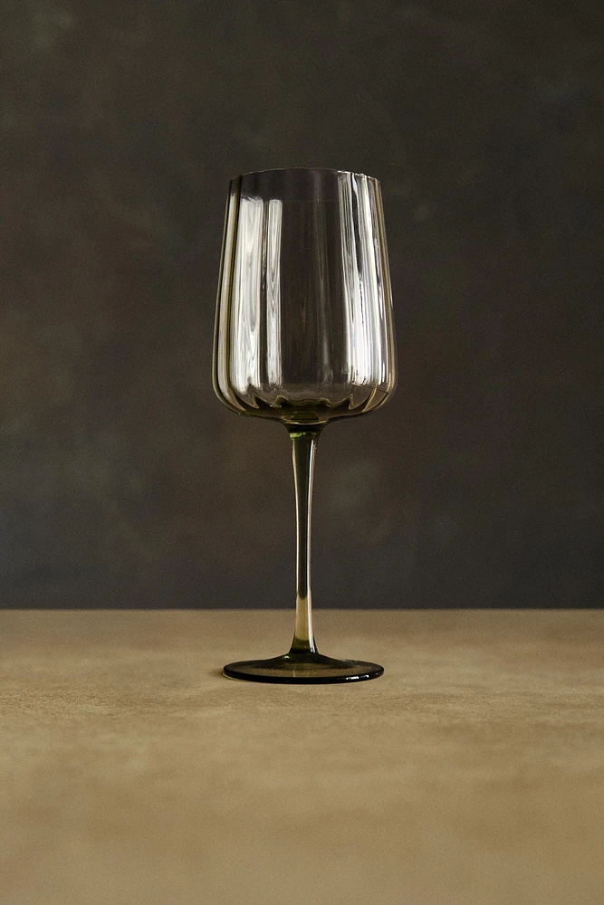 VERRE À VIN RECYCLABLE LIGNES