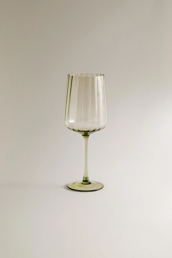 VERRE À VIN RECYCLABLE LIGNES