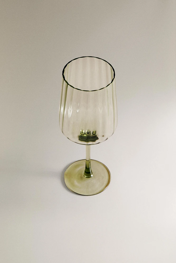 VERRE À VIN RECYCLABLE LIGNES