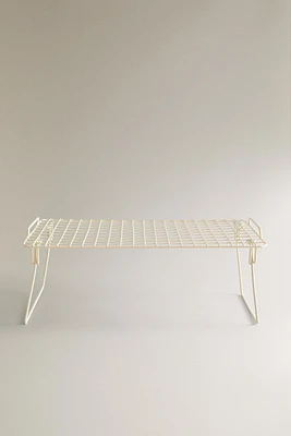 FOLDABLE LACQUERED METAL RACK