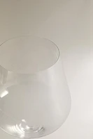 BLOWN CRYSTALLINE WINE GLASS