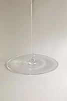 BLOWN CRYSTALLINE WINE GLASS