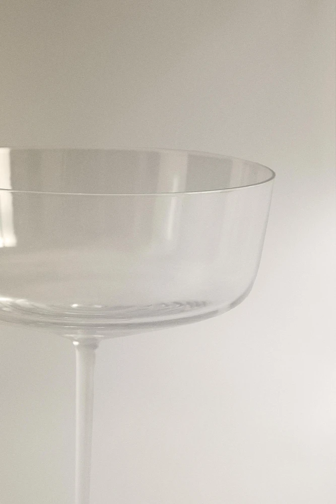 COUPE À CAVA VERRE SOUFFLÉ CRISTALLIN