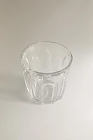 COFFEE TUMBLER WITH RAISED DESIGN