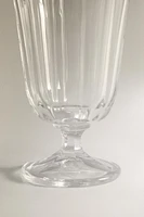 RAISED FACETED WINE GLASS