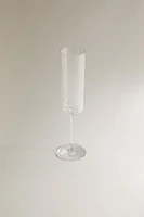 STRAIGHT CRYSTALLINE FLUTE GLASS