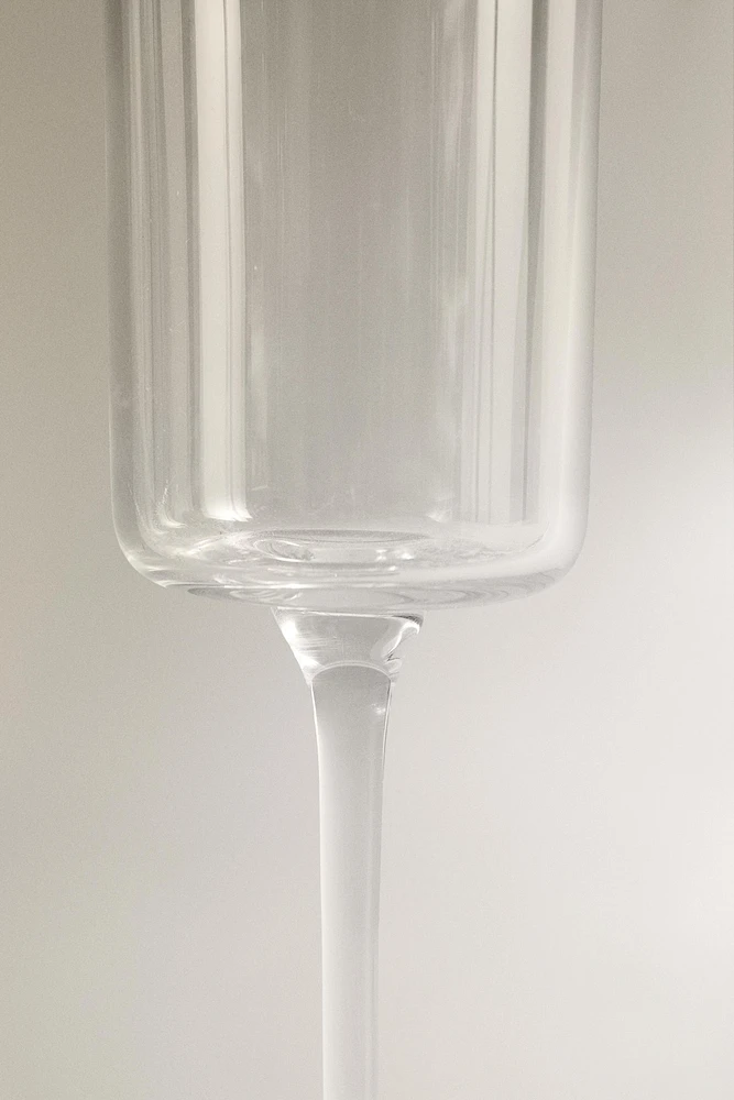 STRAIGHT CRYSTALLINE FLUTE GLASS