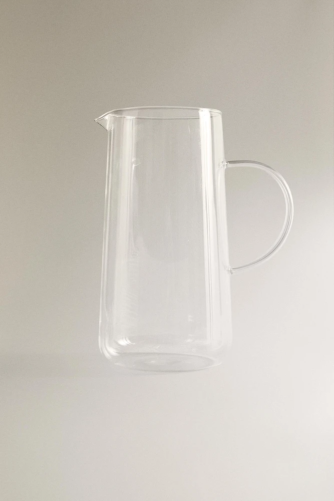 BOROSILICATE GLASS PITCHER