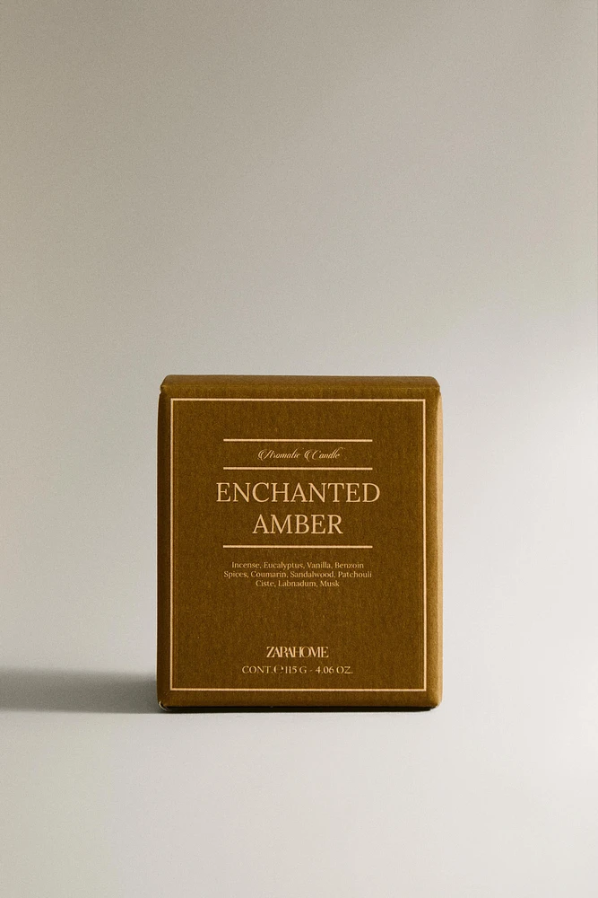 G) ENCHANTED AMBER SCENTED CANDLE