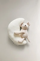 CHILDREN’S PLUSH TOY RATTLE WITH A MOUSE AND MOON